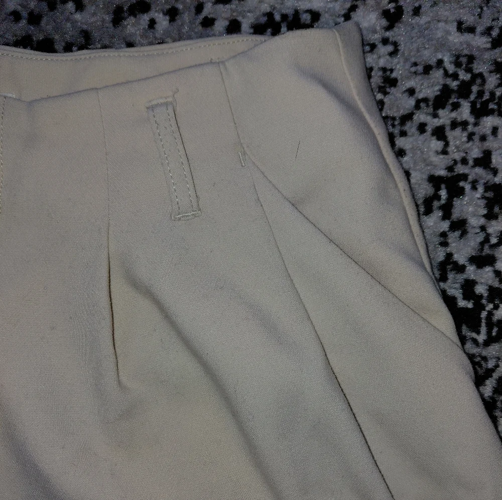 Maeve Anthropologie The Avery Pleated Wide Leg Crop Pants Cream 2 - Picture 15 of 16